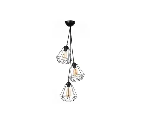 Svietidlá  Luster na lanku DIAMENT MINI 3xE27/60W/230V 0325