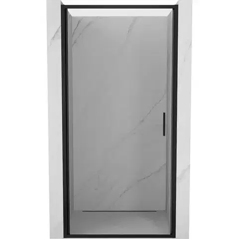 Sprchovacie kúty MEXEN - Exo sprchové dvere krídlové 65, transparent, čierna 817-065-000-70-00