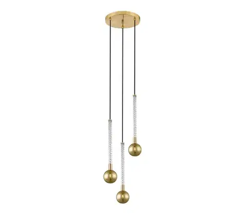 Svietidlá Zuma Line P0583-03B-2GHF - Luster na lanku MIDA 3xG9/6W/230V mosadz P0583-03B-2GHF
