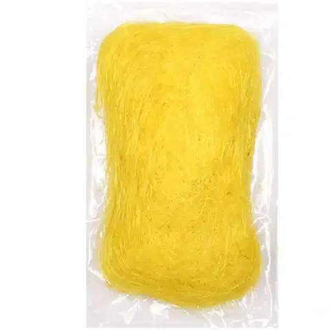 Bytové dekorácie Vlákno sisalové žlté 50g