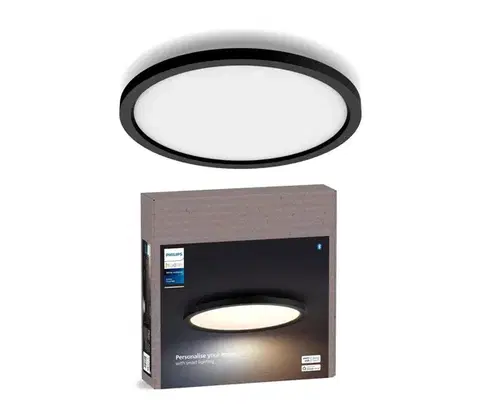 Svietidlá Philips - LED stmievateľné stropné svietidlo Hue AURELLE LED/21W/230V priemer 39,5 cm čierne 8720169329072