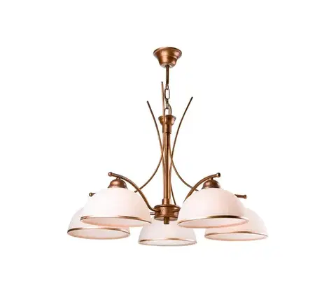 Svietidlá  Luster na reťazi PATRYCJA 5xE27/60W/230V LM 5.60 br