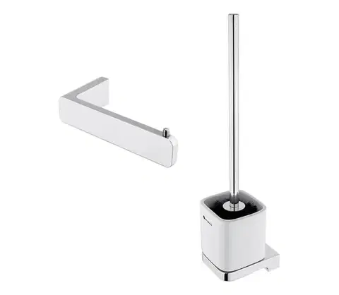 Svietidlá NIMCO MA set-94KN-26 - Nástenná WC štetka a držiak toaletného papiera MAYA chróm MA set-94KN-26