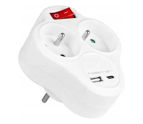 Predlžovacie káble Vayox Rozbočovacia zásuvka s vypínačom 2× zásuvky + USB-C + USB-A BX14694