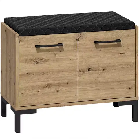 Botníky v podkrovnom štýle Skrinka na topánky Nevio 04 Dub Artisan