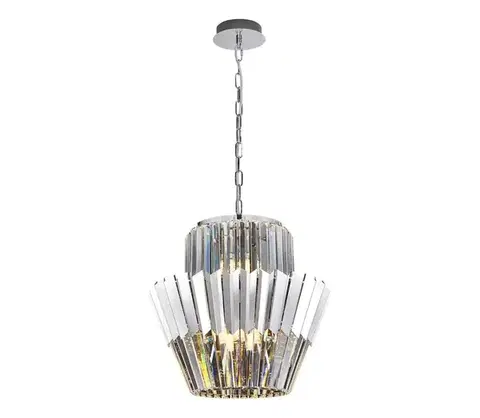 Svietidlá  Luster na reťazi DONNA 9xE14/40W/230V pr. 45 cm matný chróm ML0414