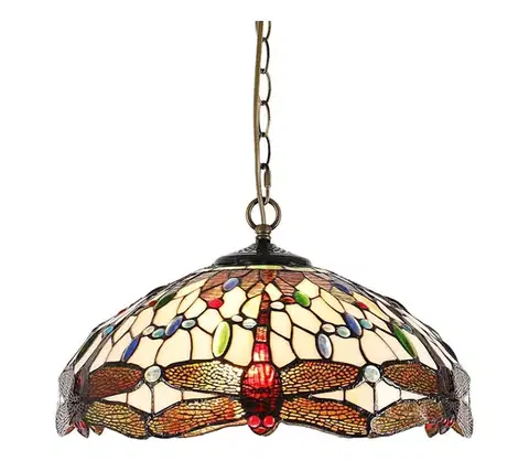 Svietidlá Prezent  - Luster na reťazi TIFFANY 2xE27/60W/230V 