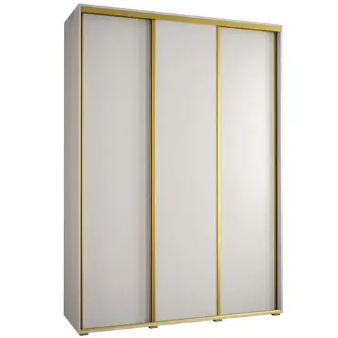 Šatníkové skrine Skriňa 45 Canaris 1 190 biela/gold