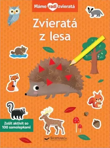 Nalepovačky, vystrihovačky, skladačky Zvieratá z lesa - Máme radi zvieratá