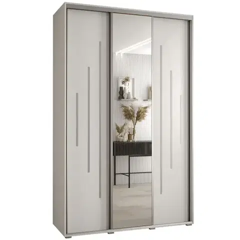 Šatníkové skrine Skriňa 45 Canaris 13 180 biela/silver