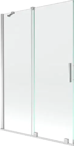 Sprchové dvere MEXEN/S - Velar Dvojkrídlová posuvná vaňová zástena 120 x 150, transparent, chróm 896-120-000-01-01