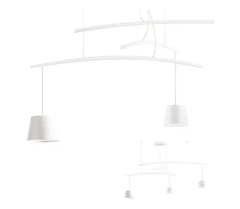 Svietidlá Redo 01-1524 - LED Luster na lanku LOLLI 3xLED/6W/230V biela 01-1524