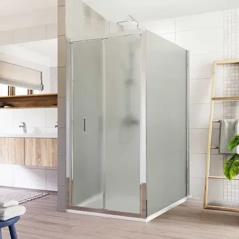 Sprchovacie kúty Mereo Sprchovací kút, Lima, obdĺžnik, zalamovací, 90x120 cm, chróm ALU, sklo Point CK87122K