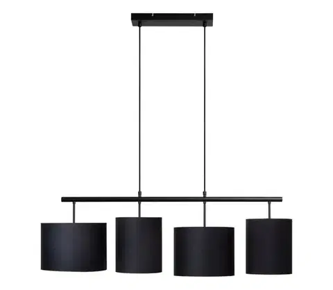 Svietidlá Lucide 45409/04/30 - Luster na lanku MAYA 4xE27/40W/230V čierna 45409/04/30