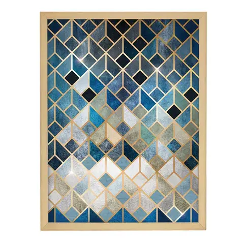 Obrazy Obraz Geometric 30x40cm gold&navy