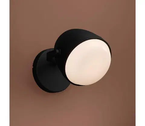 Svietidlá Eglo 390081 - Nástenné svietidlo UPANEMA 1xE27/28W/230V čierna 390081