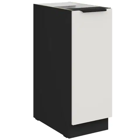 Kuchynské skrinky stojace Kuchynská skrinka Aria-Wh/Bl Anti Fingerprint 30d Cargo Bb