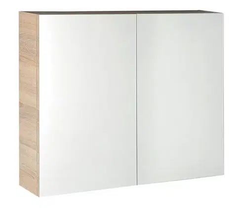Kúpeľňový nábytok AQUALINE - VEGA galérka 80x70x18cm, dub platin VG880