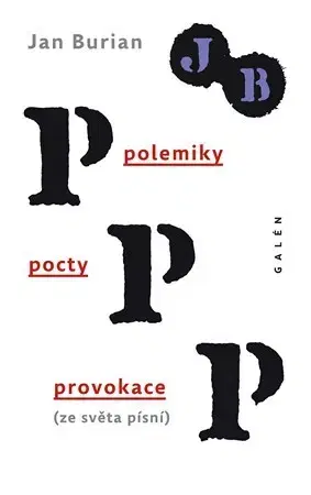 Eseje, úvahy, štúdie Polemiky, pocty, provokace - Jan Burian