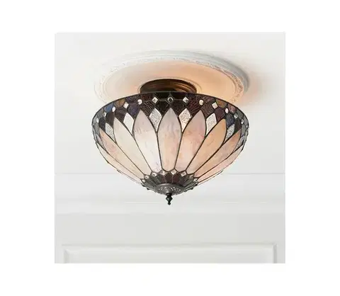 Svietidlá Endon 63978 - Prisadené stropné svietidlo Tiffany BROOKLYN 3xE27/60W/230V, priemer 40 cm 63978