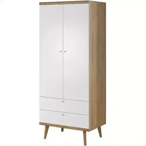 Šatníkové skrine Skriňa Primo PSZ80 80 cm dub riviera