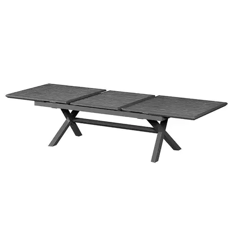 Stolčeky DEOKORK Hliníkový stôl BERGAMO II. 250/330 cm (antracit)