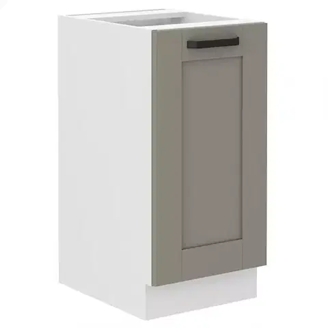 Kuchynské skrinky stojace Kuchynská skrinka Luna claygrey/biela 40D 1F BB