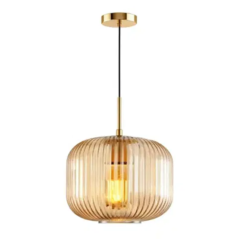 Moderné lampy do obývačky Luster ERITHAN 66858 AMBER LW1