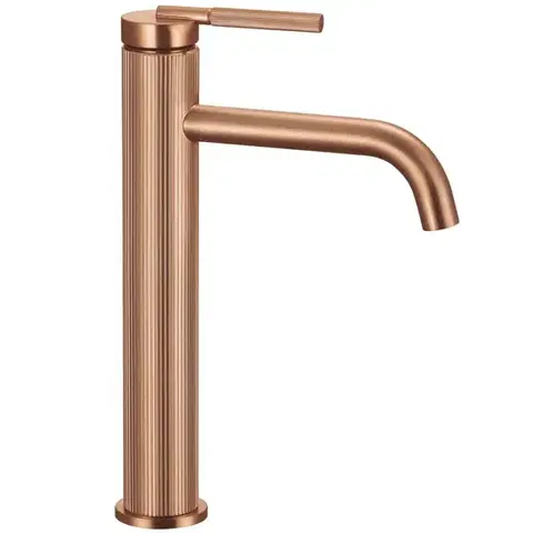 Kúpeľňové batérie REA - Umývadlová batéria Argon Brush Copper vysoká REA-B2090