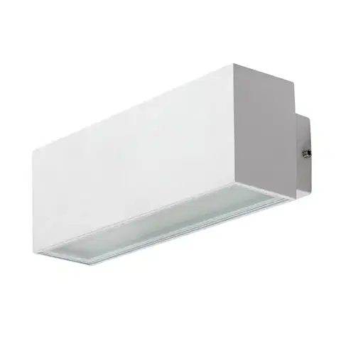 Záhradné lampy Rabalux 77076 vonkajšie nástenné LED svietidlo Mataro 10 W, biela