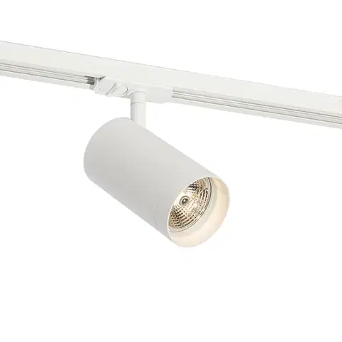 Koľajnicové svetelné systémy Moderný bodový reflektor biely pre 1-fázový koľajnicový systém 70 mm - Iconic Jeana Luxe