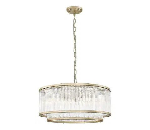 Svietidlá Zuma Line P0528-06H-V6AC - Luster na reťazi SERGIO 6xE14/60W/230V zlatá P0528-06H-V6AC