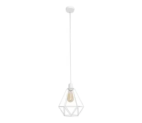 Svietidlá  Luster KARO 1xE27/15W/230V biela W-KM 1311/1 WT