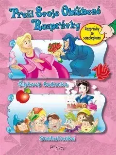 Nalepovačky, vystrihovačky, skladačky Šípková Ruženka / Snehulienka - Preži svoje obľúbené rozprávky