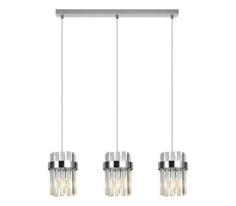 Svietidlá Light Prestige Luster na lanku VETRO 3xE14/10W/230V lesklý chróm LP-2910/3L CH