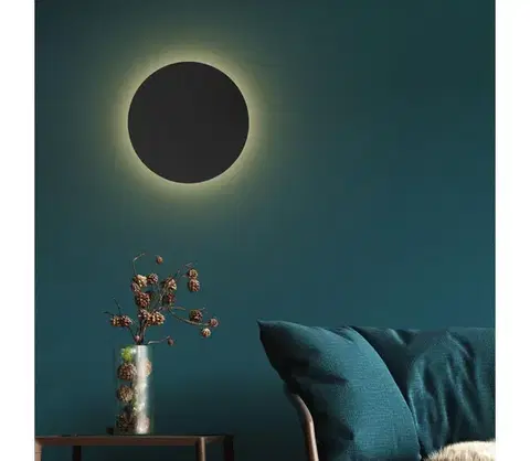 Svietidlá  Nástenné svietidlo LUNA 4xG9/8W/230V pr. 40 cm čierna 6014