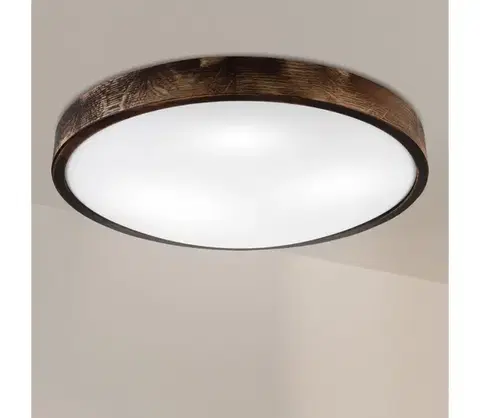 Svietidlá BRILAGI - Stropné svietidlo CARVALHO SLIM SMOKEY 3xE27/60W/230V, dub, priemer 47,5 cm LD.PD-8.3