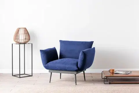 Kreslá Kreslo ušiak Jax Solo - Navy Blue GR125