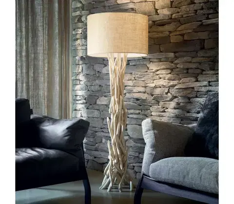 Lampy Ideal Lux - Stojacia lampa DRIFTWOOD 1xE27/60W/230V guava 148939
