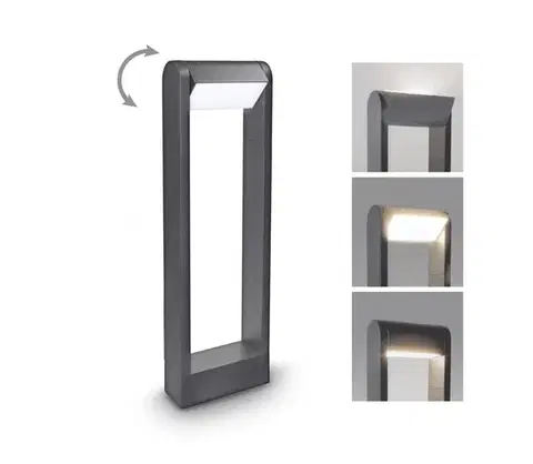 LED osvetlenie BRILAGI - LED Vonkajšia lampa CROTONE LED/7W/230V antracit IP54 50 cm WO-HR60441-2-500-OEM-ANT