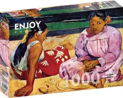1000 dielikov Enjoy Puzzle Paul Gauguin: Tahitské ženy na pláži