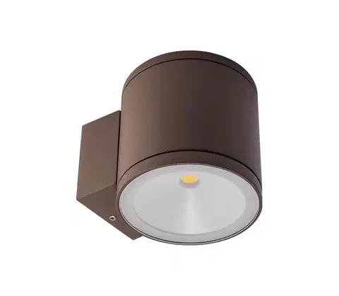 LED osvetlenie Redo 9596 - LED Vonkajšie nástenné svietidlo ETA LED/6W/230V 3000K IP54 hnedá 9596