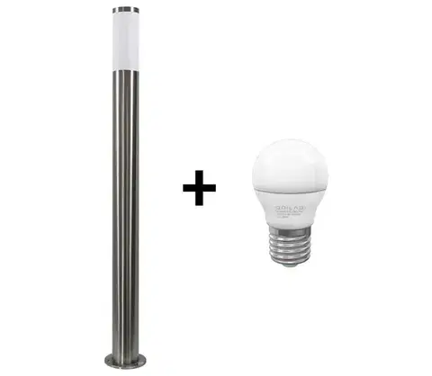 Záhradné lampy  LED Vonkajšia lampa LIVIA 1xE27/7W/230V 4000K IP44 SA0464+BG0216