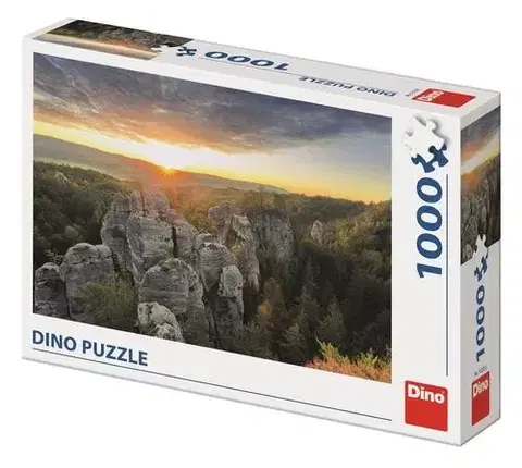1000 dielikov Dino Toys Puzzle Skalnaté steny 1000 Dino