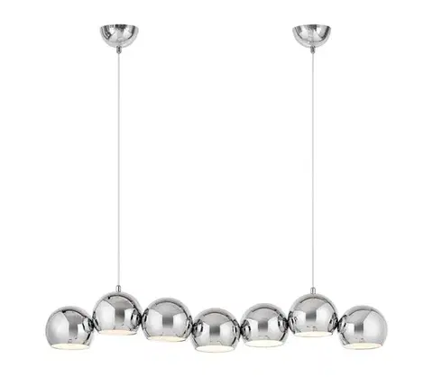 Svietidlá Markslöjd 109168 - Luster na lankách CUPOLO 7xE14/40W/230V lesklý chróm 109168