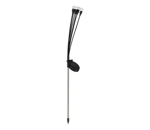 LED osvetlenie  LED Solárne svietidlo MULTI LED/0,06W/1,2V 150 mAh IP44 čierna EKO0618