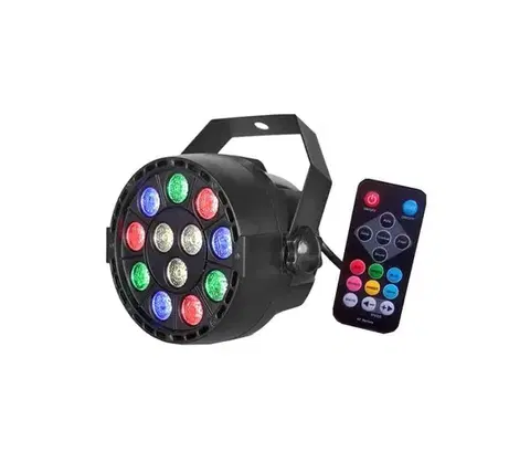 LED osvetlenie  LED Disco reflektor LED/12W/230V multicolor + diaľkové ovládanie T645C