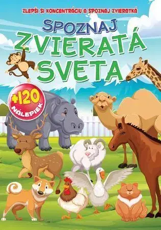Nalepovačky, vystrihovačky, skladačky Spoznaj zvieratá sveta + 120 nálepiek