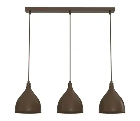 Svietidlá  Luster na lanku NOAK CLASSIC 3xE27/15W/230V hnedý 6237