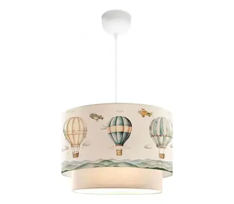 Svietidlá  Detský luster CANDY 1xE27/40W/230V biela/pestrofarebná 780SGN4717